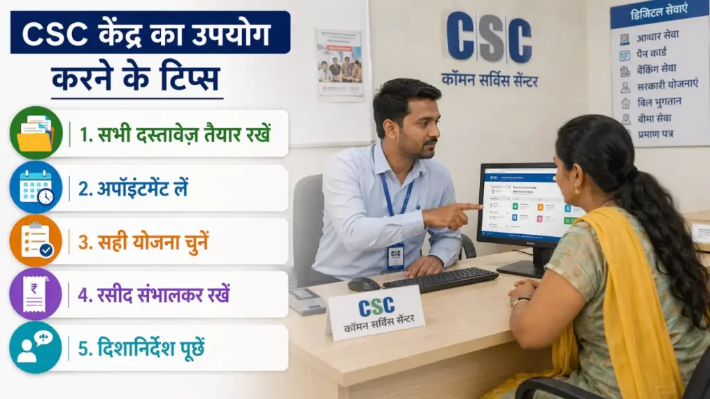 Apply Government scheme by CSC