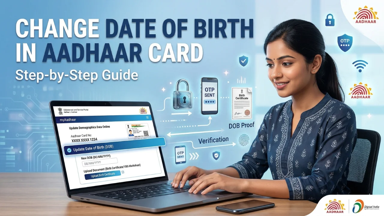 Change Date of Birth in Aadhaar Card